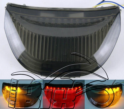 REAR HEADLIGHT STOP LED INDICATORS HONDA CBR 1000RR 2004 2005 2006 2007 SMOKE'