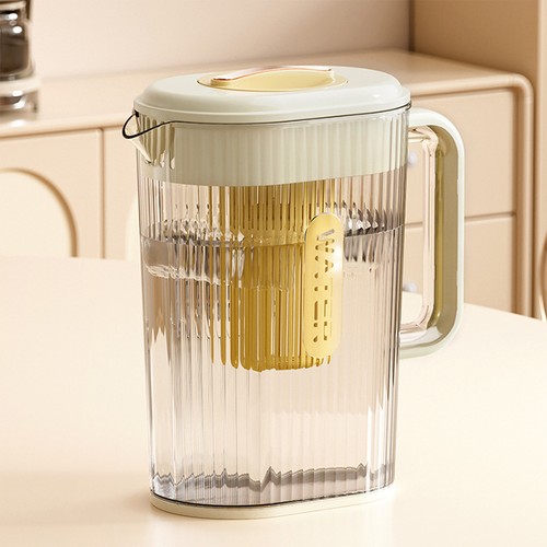 Water Pitcher With Lid 2L Unbreakable Hot/Cold Water Jug Ice Tea Juice Container - Picture 12 of 14