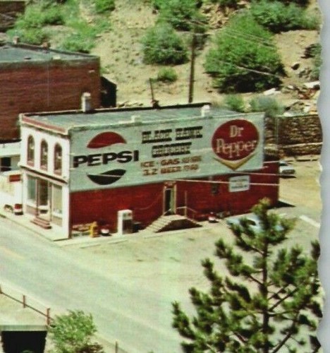Vintage Pepsi Sign, Black Hawk Colorado Town View Post Card  - Picture 1 of 3