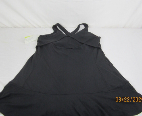 Women's All In Motion Everyday V-Neck Crossback Active Dress Black 2XL - Picture 7 of 17