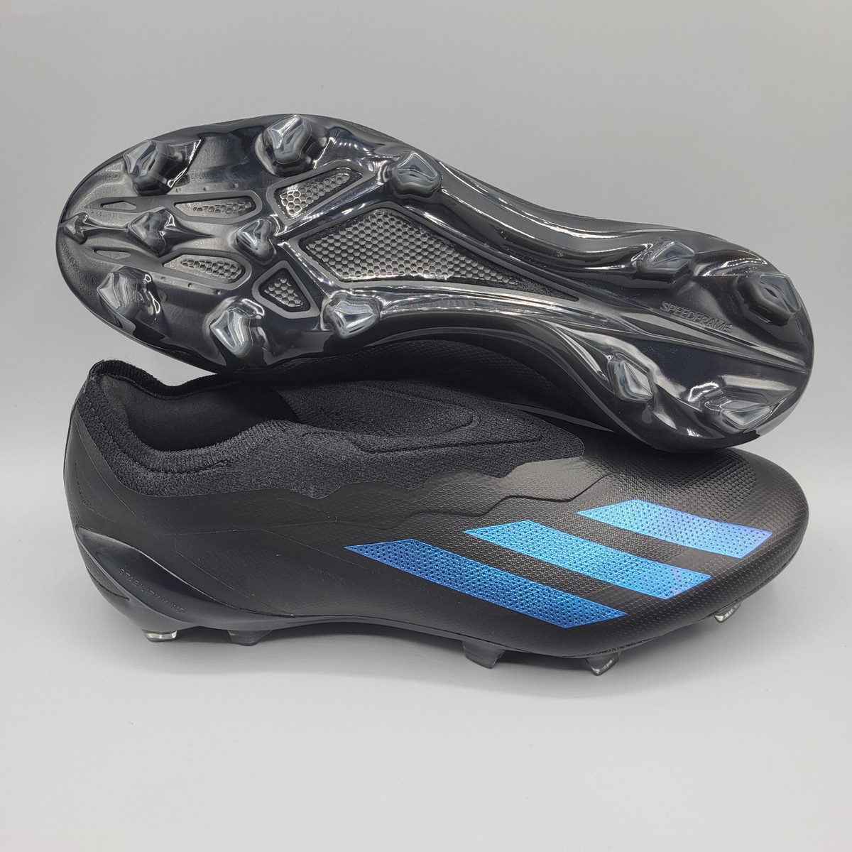 Adidas X Crazyfast.1 LL FG Laceless Soccer Cleats Black 