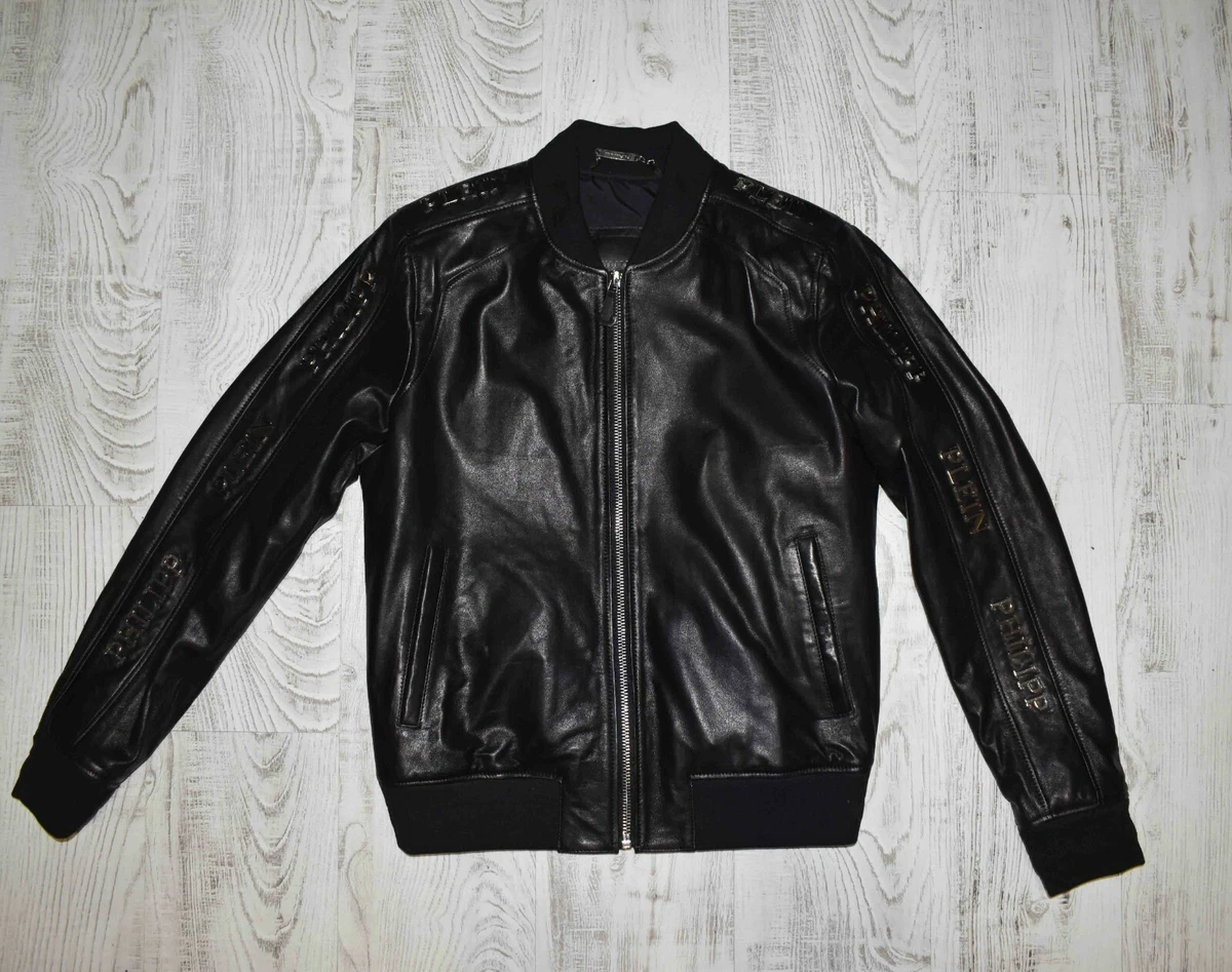Philipp plein clearance leather jacket ebay