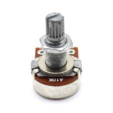 5x A10K Mini Size Metric Guitar Bass Pots 18mm Shaft Audio Taper Potentiometer
