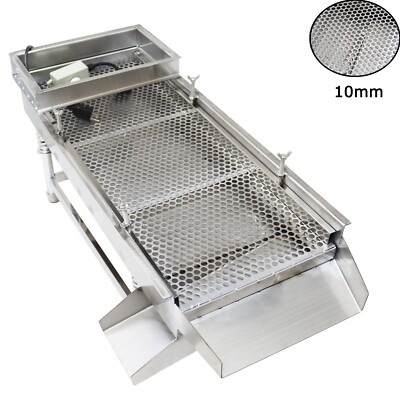 10mm Straight Vibrating Sieve Shaker Electric Linear Sifter One Layer One Motor