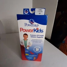 PowerStep PowerKids Pediatric 3/4 Length Orthotic Supports Toddler 11.5- 12.5