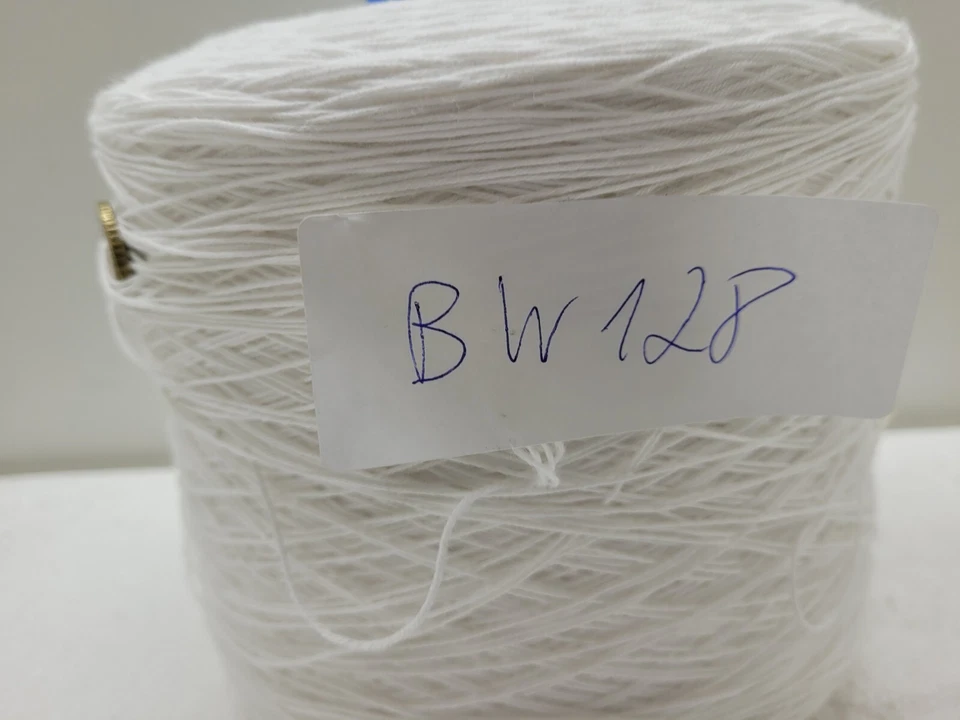 Wolle NaturGarn Stricken & häkeln|Kone 100% baumwolle  weiss 1kg reinweiss 4000m - Bild 2 von 4