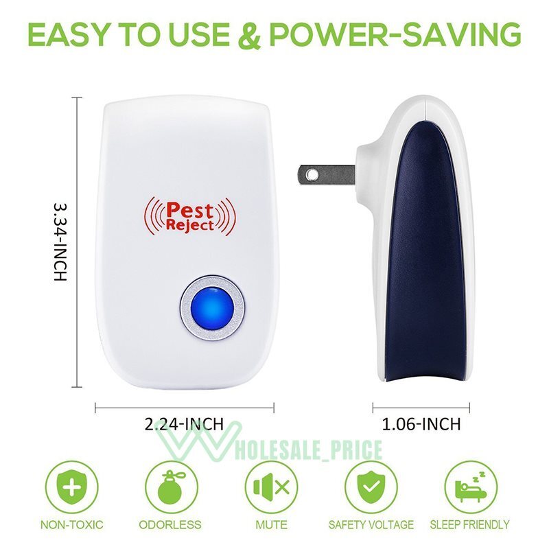 Plug In Rodent Insect Repellent 6 Pack Gylex Gylex Ultrasonic Pest ...