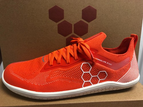 Vivobarefoot Primus Lite Knit Flame Orange US Gr. 14 EU48 Laufschuh Minimalistisch