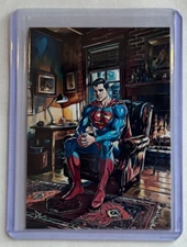 Superman Limited Edition Artist Signed "In Therapy" Trading Card 4/10