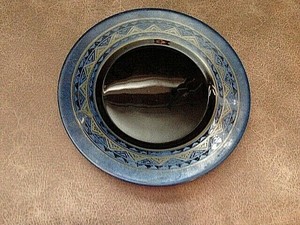 Vintage Arcoroc France Yucatan Pattern Salad Plate Blue Black Design 7 75 Ebay
