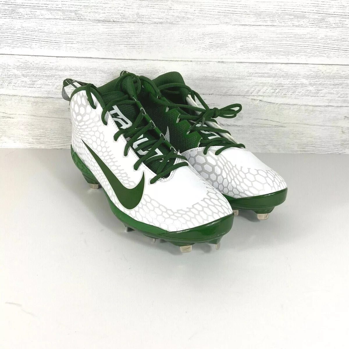 Nike Zoom Trout 856 Men s Baseball Cleats Size 14 White Green New