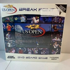 Break Point US Open Tennis Sports DVD Board Game 2008 tournament 2-4 players New