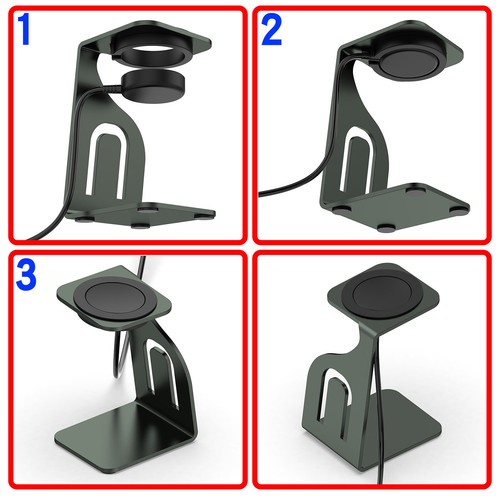 Watch Charging Stand Aluminum Alloy Charging Holder for Samsung Galaxy Watch - Photo 15 sur 15