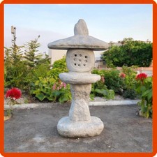 Statua pagoda lanterna lampada giapponese da giardino zen esterno in pietra H74