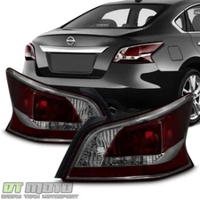 NEW Smoke Lens Tail Lights Brake Lamps For 2013-2015 Altima 4Dr Sedan Left+Right