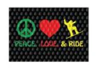 Peace, Love, Ride - Stomp Pad | Snowboard Traction Pad
