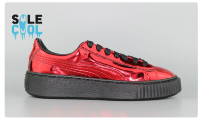 PUMA Platform Metallic red Sneaker Shoes 362339-05 | eBay