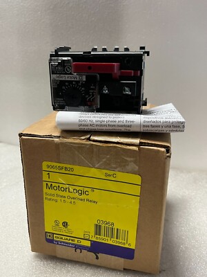 New Square D 9065SFB20 Ser F MotorLogic Solid State Overload Relay NEW NIB