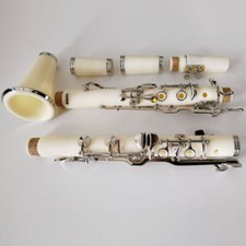 18 Key G Tone White Clarinet Instrument - New High Quality