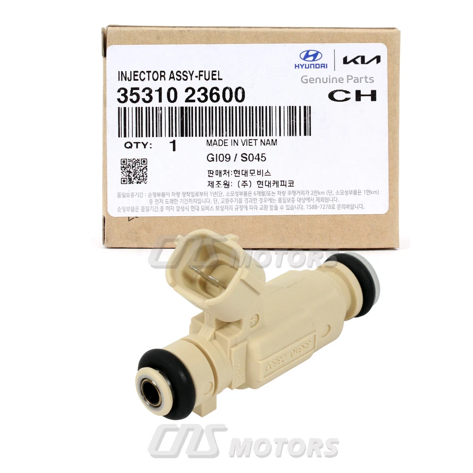 4X GENUINE Fuel Injector for 02-10 Hyundai Elantra Tiburon Tucson 3531023600⭐⭐⭐⭐ Foto 2 de 4