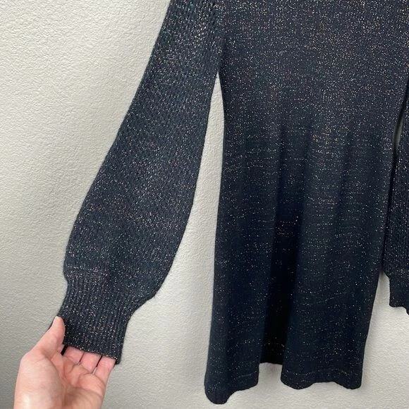 Vestido Suéter Marc by Marc Jacobs Tejido Brillante Corte Espalda Lana Angora Talla S Foto 3 de 4