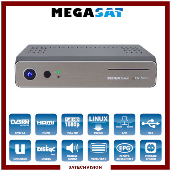 Décodeur Enigma2 Megasat IQON force 2 avec Interface CI et Enregistrement USB