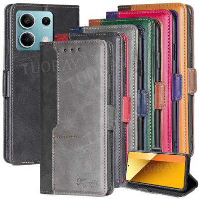 Hülle Für Xiaomi 14 13T 13 12T Pro Redmi Note 12 Poco M6 X6 X5 Leder Wallet Case