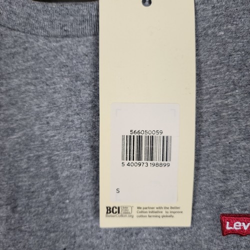 Levi's T-Shirt Mens Size S Grey Short Sleeve Shirt NEW 566050059 - Picture 4 of 9