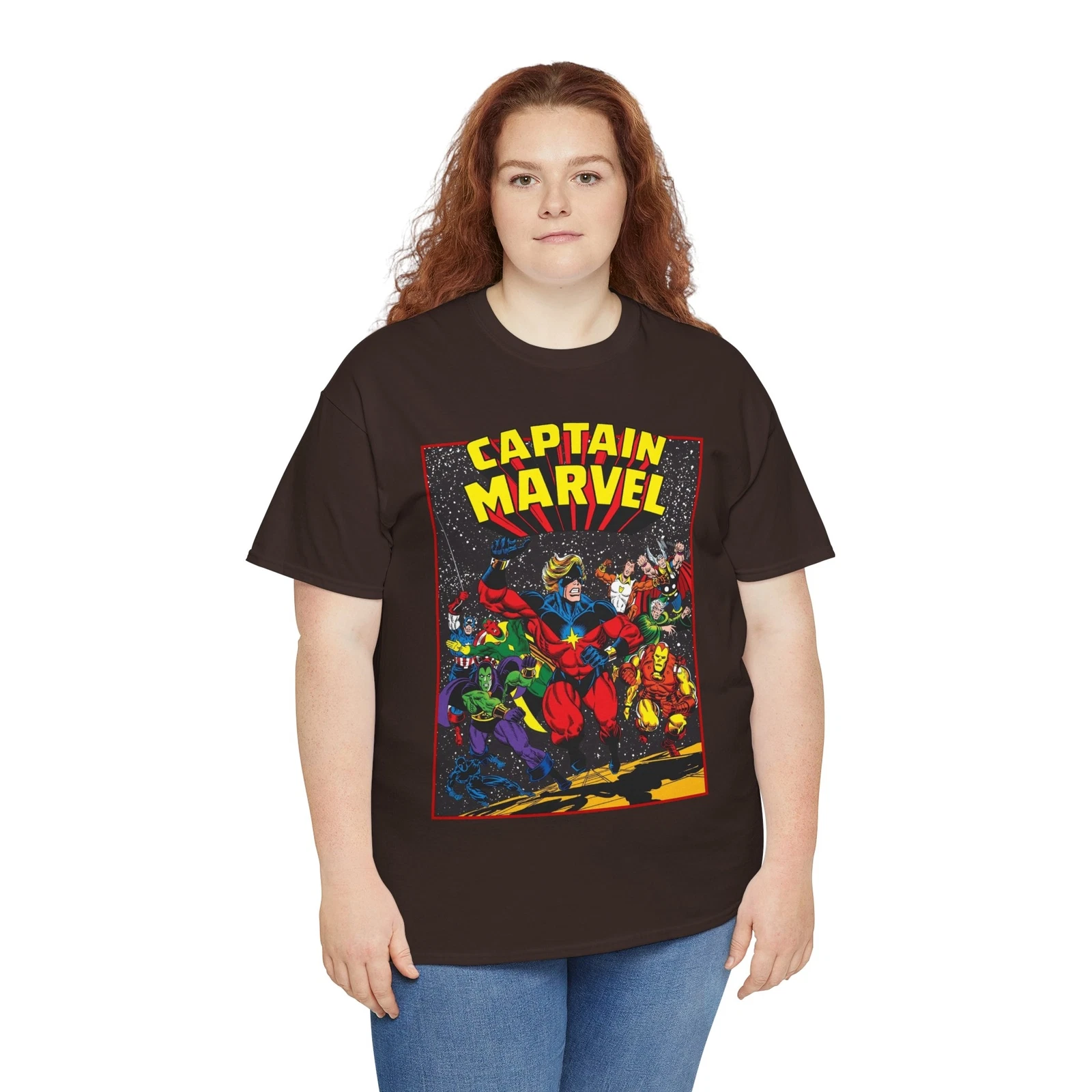 Captain Marvel T-Shirt - Marvel Comics - Jim Starlin Art - Mar-Vell - Kree