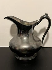 Quadruple Plated Silver Pitcher Poole Silver Co. #1264 Vintage Some Wear As Show