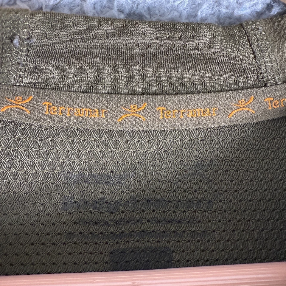 Рубашка мужская Terramar большая зеленая шерстяная смесь базовый слой уличная с длинным рукавом - Изображение 4 из 4