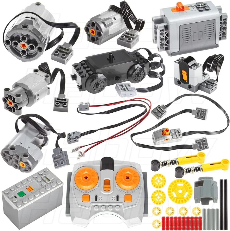 45Pcs Power Function Technic Parts Kit with Remote Control for LEGO Creativity - Image 3 of 4