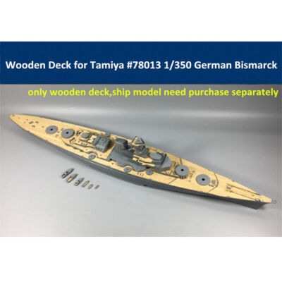 #ad Wooden Deck for Tamiya 78013 1 350 Scale German WWII Battleship Bismarck Model $22.27