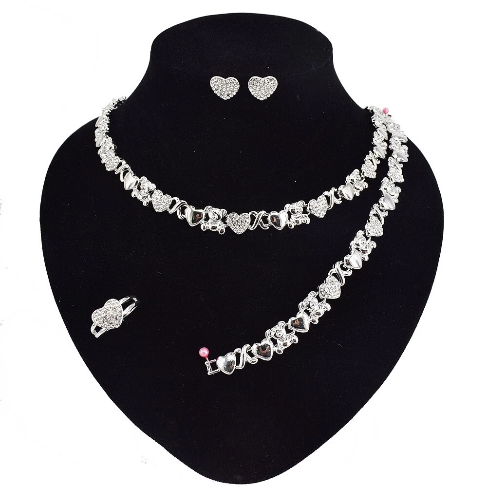 Xo teddy bear best sale necklace