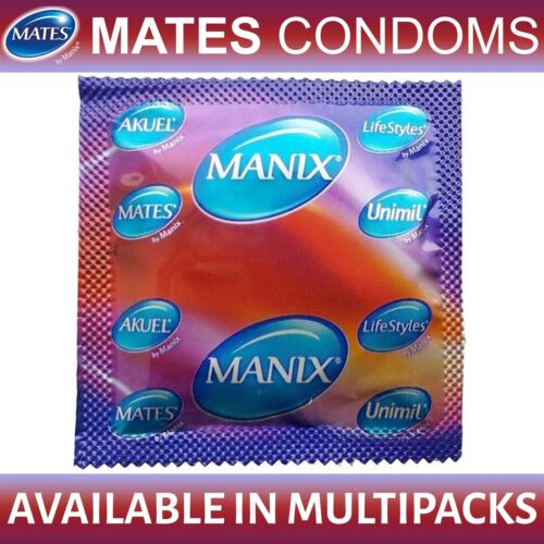 Mates by Manix Ribs and studs Intensity unique fitted Shaped Condoms - Afbeelding 1 van 2