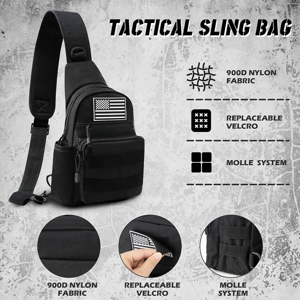Tactical EDC Sling Bag Backpack Military Shoulder Backpack for