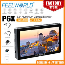 FEELWORLD P6X 5.5'' Aluminium Camera Field Monitor Touch Screen 3D LUT 4K HDMI