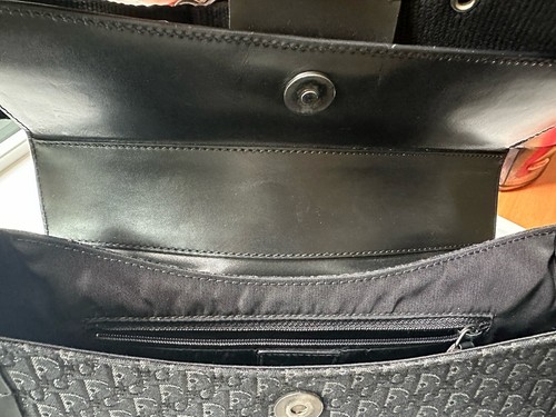 Vintage Genuine Christian Dior Street Chic Columbus Black Monogram Shoulder Bag - Picture 16 of 19