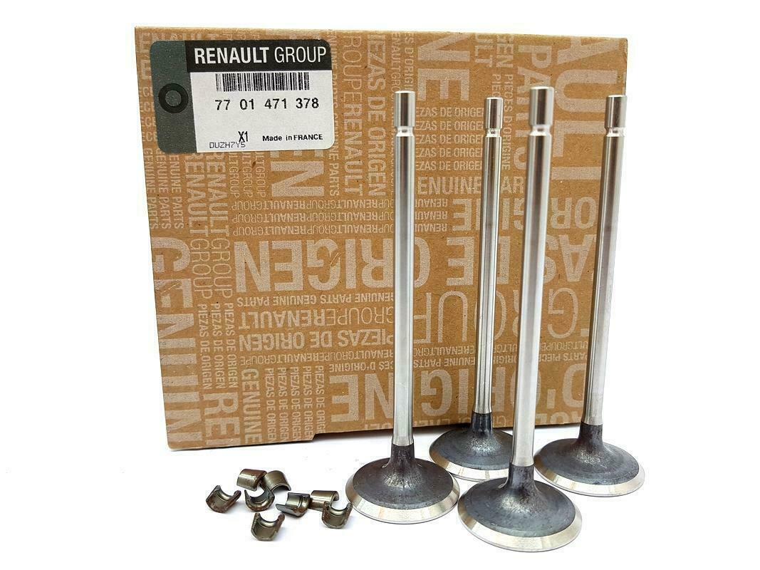 Soupape d admission d origine Renault Clio Megane lot de 4 pieces 7701471378