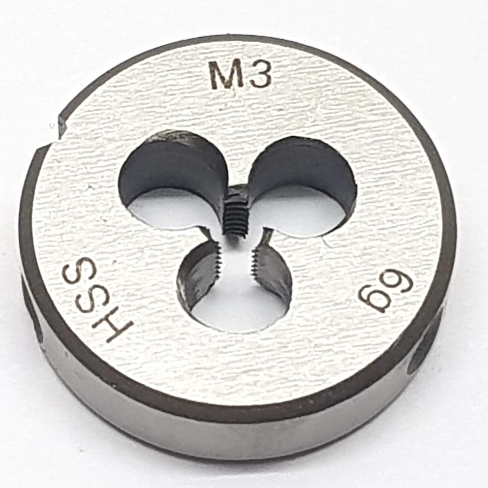 DNI-WERKZEUGE Schneideisen M3 Regelgewinde Außengewinde Gewinde Gewindeschneider