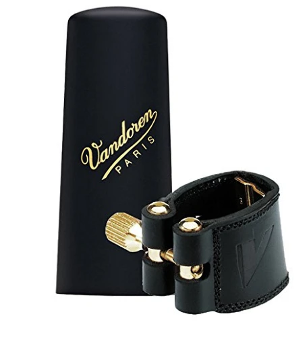 Vandoren Tenor Sax Leather Ligature & Plastic Cap for Hard Rubber