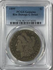 1899 $1 Morgan Silver One Dollar G Details Philadelphia PCGS