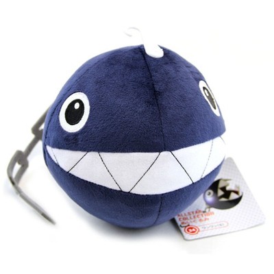 Official CHAIN CHOMP Super Mario Bros. 5 in. Plush San-Ei (Chompers Wanwan)