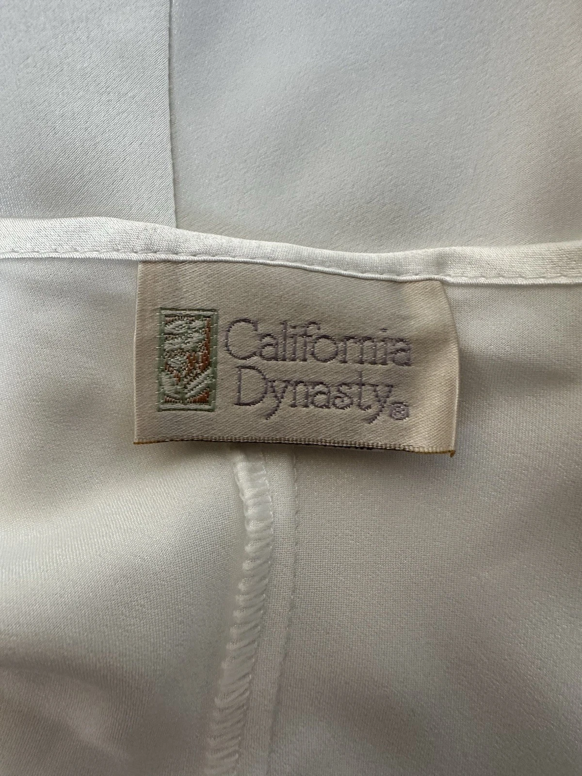 VALENTINO Camicia da notte vintage California Dynasty abito slip bianco medio pizzo civetta
