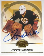 ROGIE VACHON SIGNED 23-24 UPPER DECK BOSTON BRUINS CENTENNIAL SET CARD AUTOGRAPH