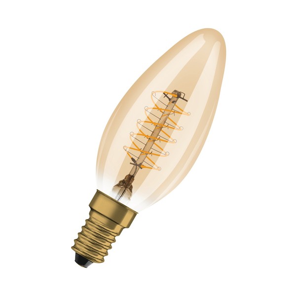 Vintage 1906 Led Classic A,B,P Slim Filament Dimmable 3.4W 822 Gold E14-image