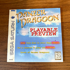 SEGA Panzer Dragoon Playable Preview Demo Disc Not for Resale KA 1995 NTSC