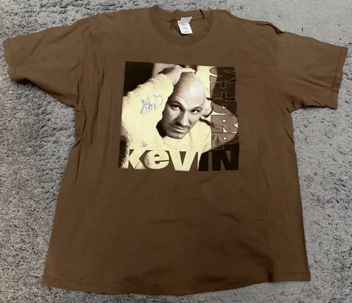 VTG SIGNED 90s Kevin Sharp Short Sleeve Concert T Shirt Brow 1990s vintage concert t-shirt, vintage, size XXL, single stitch, B+ condition