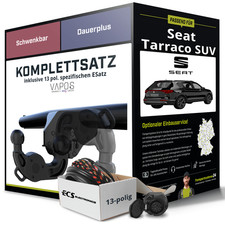 Für SEAT Tarraco SUV Typ KN2 Anhängerkupplung schwenkbar +eSatz 13pol 18-24 NEU