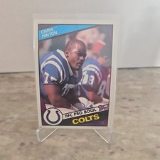 Topps 1984 Chris Hinton #15 Indianapolis Colts Rookie Football Card. rookie card picture